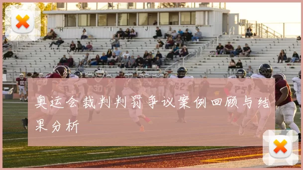 奥运会裁判判罚争议案例回顾与结果分析